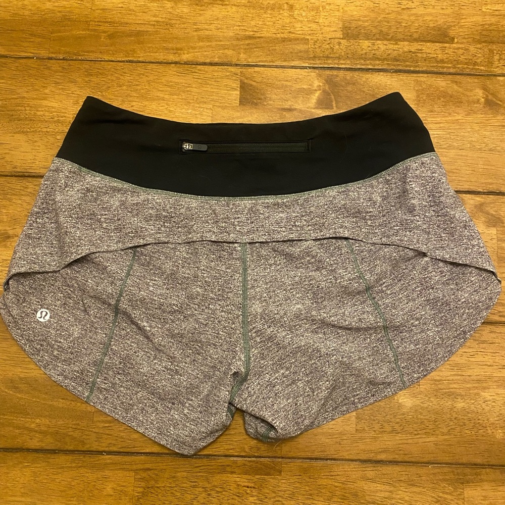 Lululemon Speed Up Short Gray 4” Size 6 EUC
